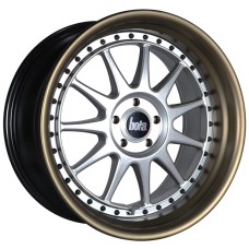 BOLA B4 18x9.0 SILVER MATT BRONZE LIP